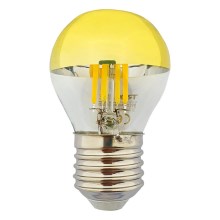 LED Лампочка DECOR MIRROR P45 E27/5W/230V золотий 4200K