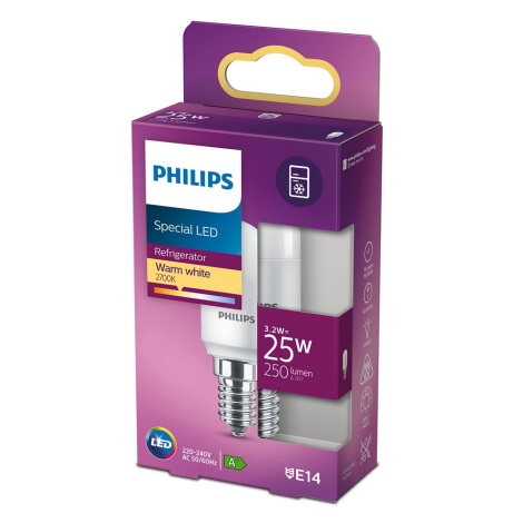 LED лампочка до холодильника Philips T25L E14/3,2W/230V 2700K