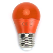 LED Лампочка G45 E27/4W/230V оранжевий - Aigostar 100003OGE