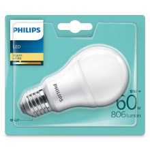 LED Лампочка Philips A60 E27/8,5W/230V 4000K