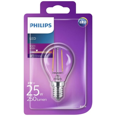 LED лампочка Philips VINTAGE E14/2W/230V 2700K