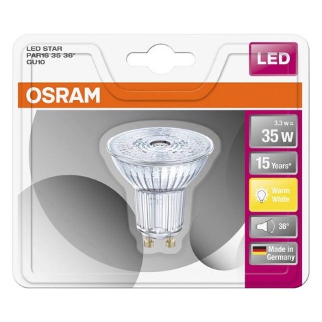 LED Лампочка STAR GU10/2,6W/230V 2700K - Osram