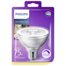 LED Лампочка з регулюванням яскравості Philips E27/9,5W/230V 2700K
