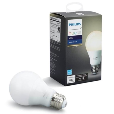 LED лампочка з регулюванням яскравості Philips Hue WHITE A60 E27/9,5W/230V 2700K