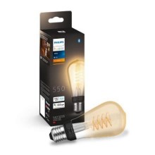 LED лампочка з регулюванням яскравості Philips Hue WHITE FILAMENT ST64 E27/7W/230V 2100K
