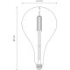 LED лампочка з регулюванням яскравості VINTAGE EDISON E27/4W/230V 2700K CRI 90