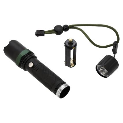 LED Ліхтар LED/3W/3xAAA IP44 чорний