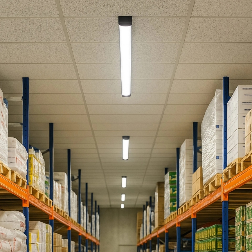 LED лінійний світильник LED/18Вт/230В 4000К 60 см чорний