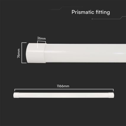 LED Люмінесцентний світильник LED/40W/230V 3000/4000/6500K 116 см