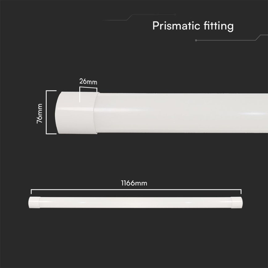 LED Люмінесцентний світильник LED/40W/230V 3000/4000/6500K 116 см