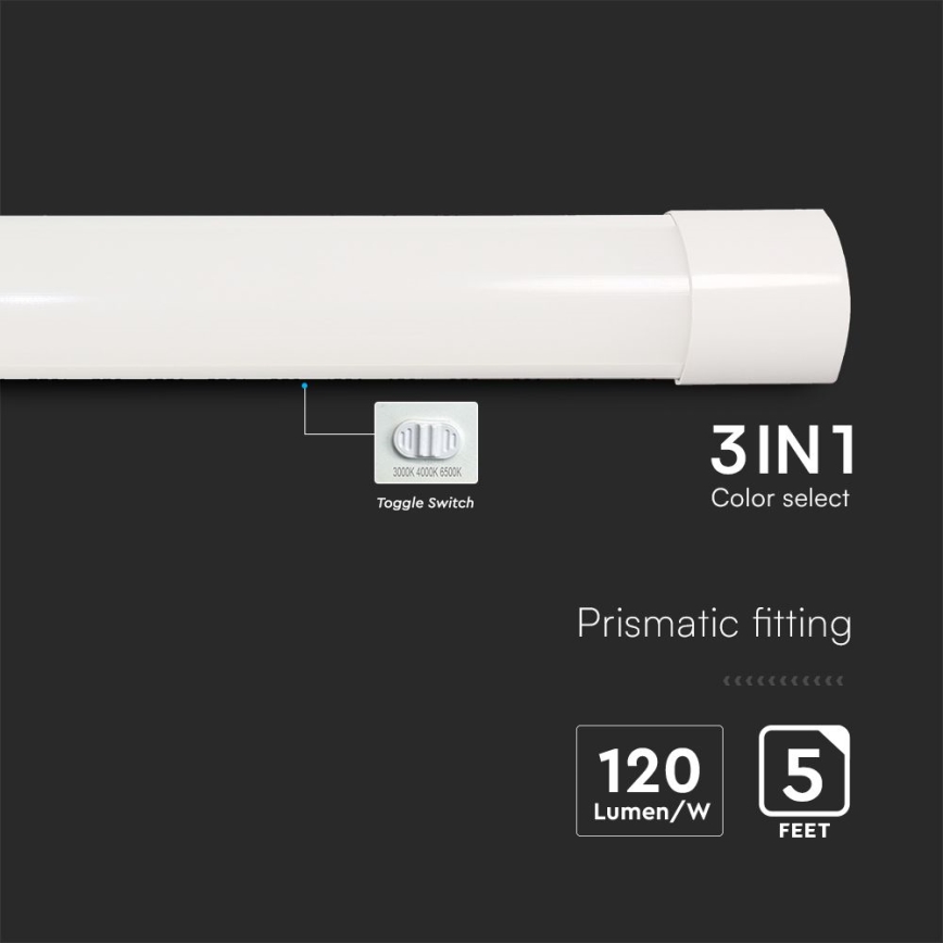 LED Люмінесцентний світильник LED/50W/230V 3000/4000/6500K 146 см