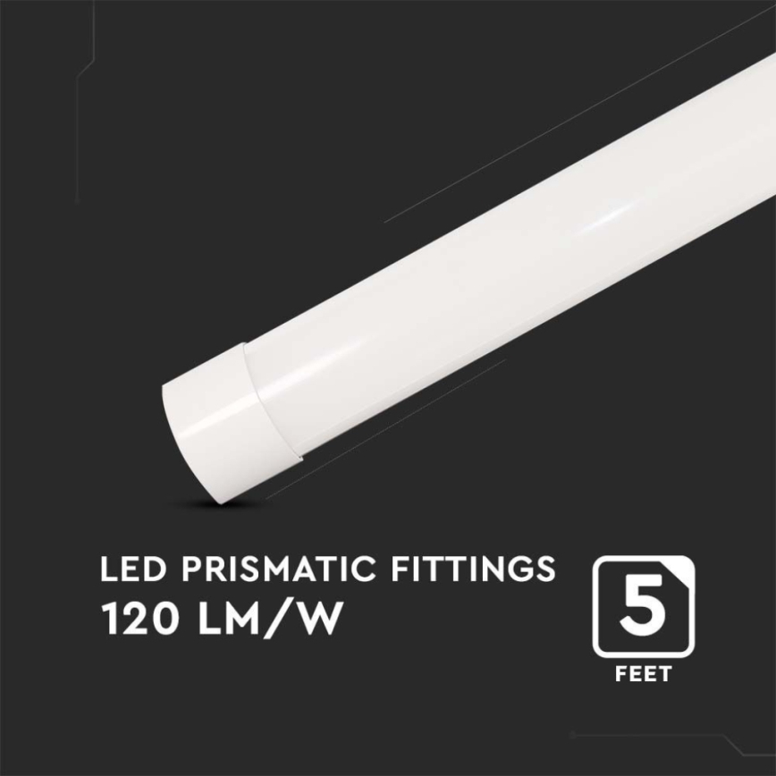 LED Люмінесцентний світильник LED/50W/230V 6500K 150 см білий