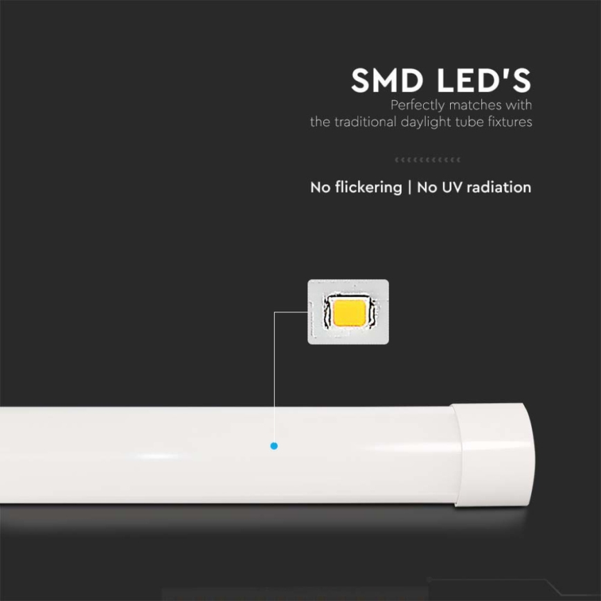 LED Люмінесцентний світильник LED/50W/230V 6500K 150 см білий