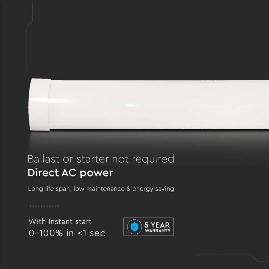 LED Люмінесцентний світильник SAMSUNG CHIP LED/40W/230V 3000K 120 см