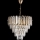 LED Люстра на ланцюгу 7xE27/60W/230V + 4xLED/6W діаметр 40 см золотий