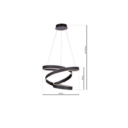 LED Люстра на мотузці ANDROMEDA LED/45W/230V