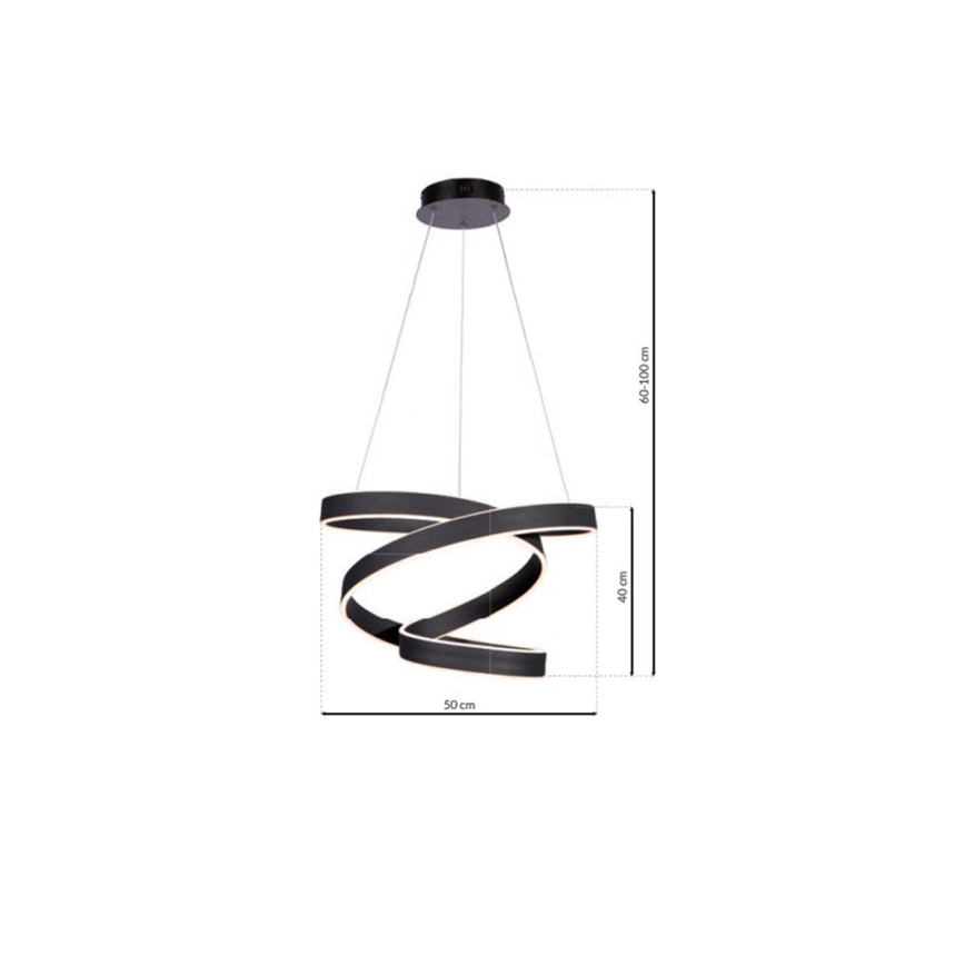 LED Люстра на мотузці ANDROMEDA LED/45W/230V