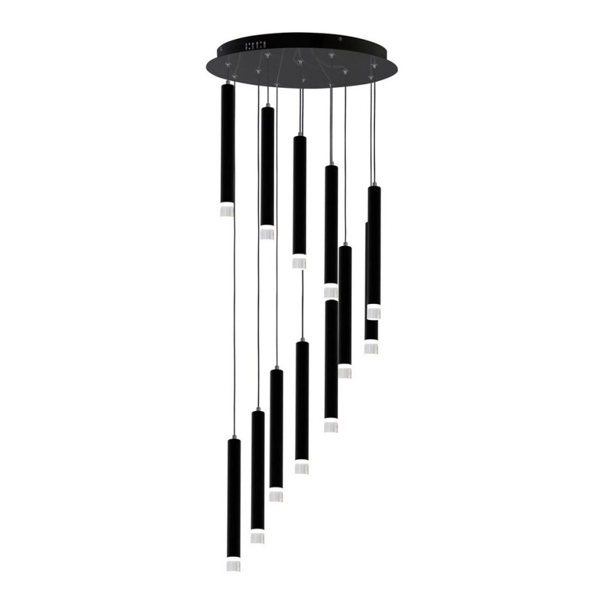 LED Люстра на мотузці CARBON 12xLED/12W/230V