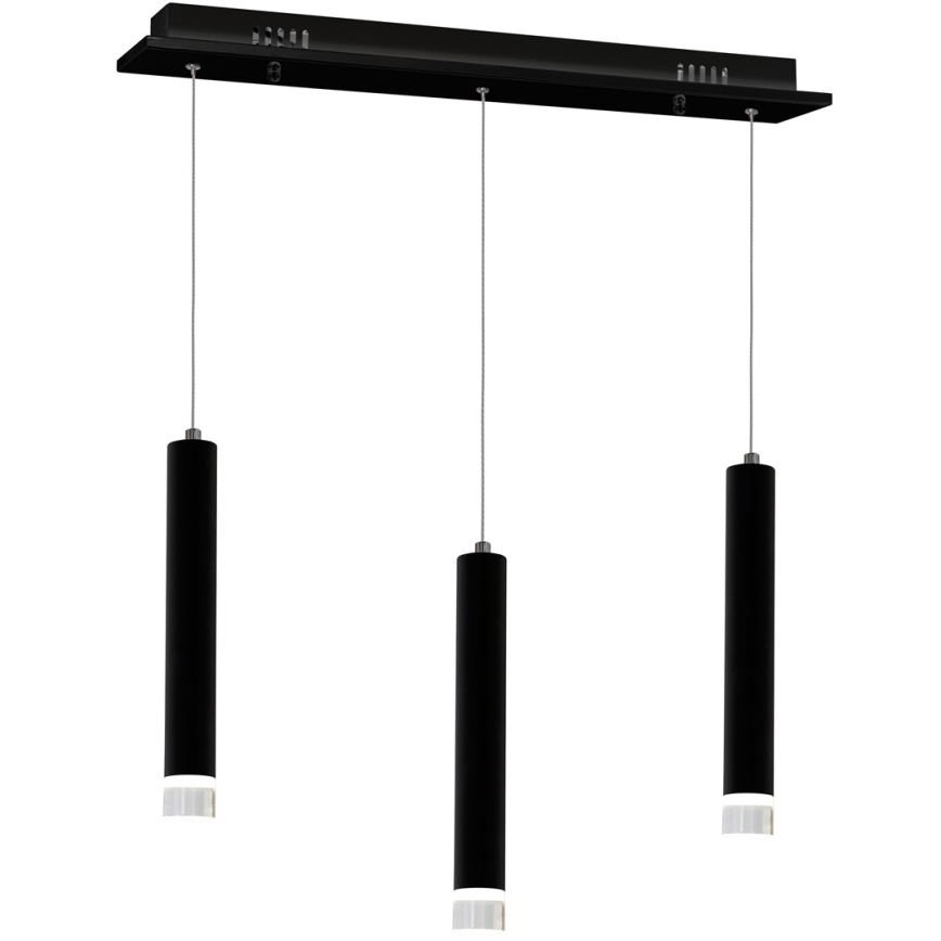 LED Люстра на мотузці CARBON 3xLED/15W/230V