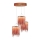 LED Люстра на мотузці CASCATA COPPER 3xLED/54W/230V