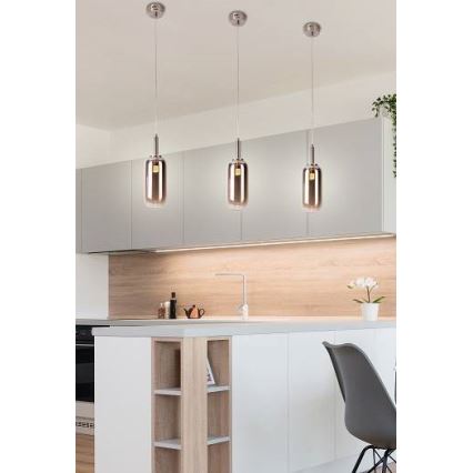 LED Люстра на мотузці FIUGGI LED/6W/230V сіра