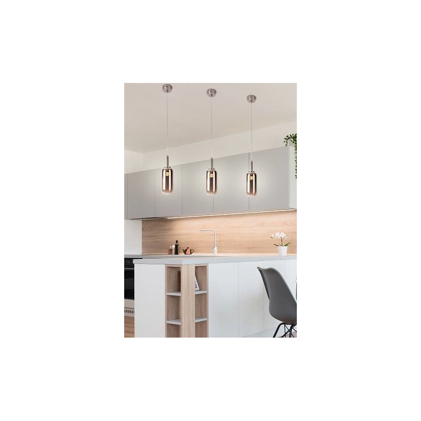 LED Люстра на мотузці FIUGGI LED/6W/230V сіра