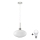 LED Люстра на підвісі HARMA 1xE27/60W/230V діам. 30 см матовий хром/білий