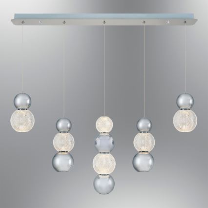 LED Люстра на проводе CREMONA LED/27W/230V 3000K матовый хром