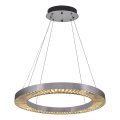 LED Люстра на проводі JESI LED/85W/230V 3000K pr. 80 см срібляста
