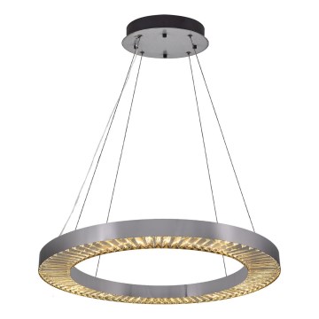 LED Люстра на проводі JESI LED/85W/230V 3000K pr. 80 см срібляста