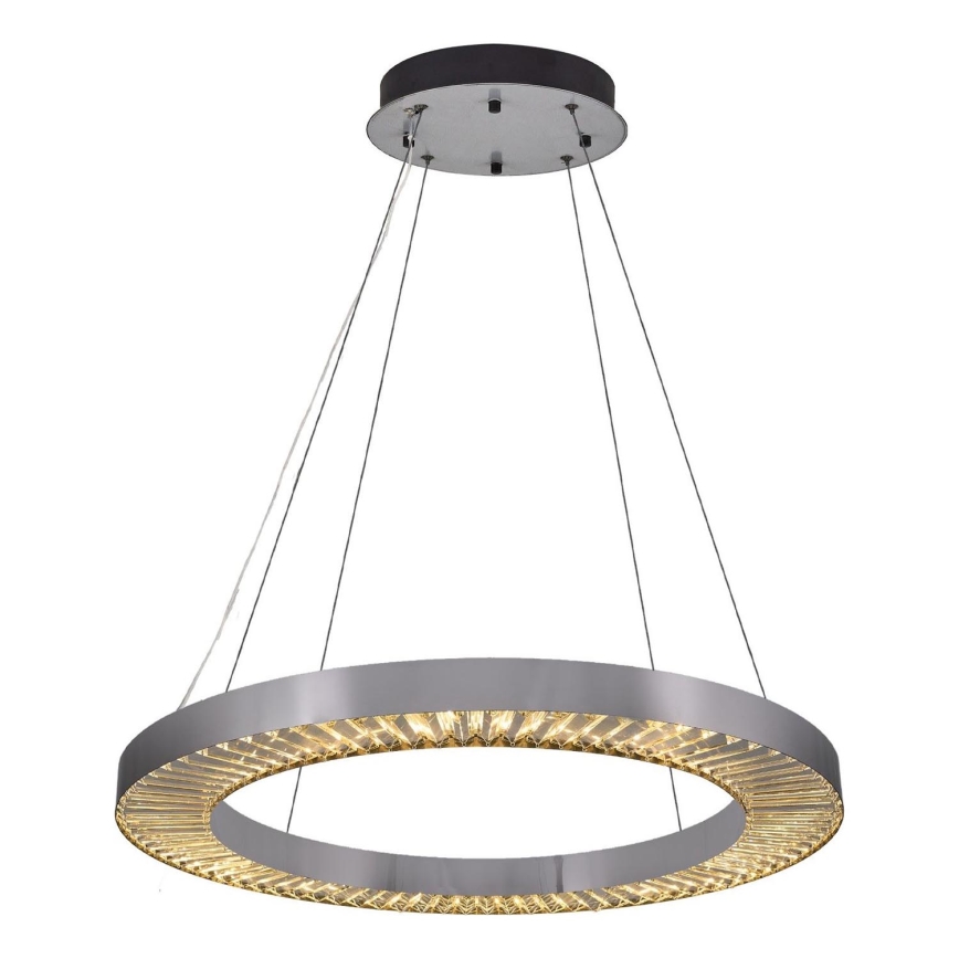 LED Люстра на проводі JESI LED/85W/230V 3000K pr. 80 см срібляста