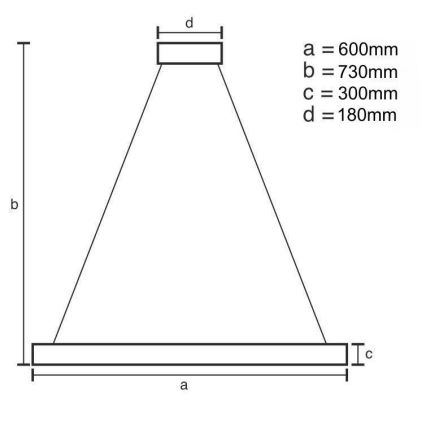 LED з регулюванням яскравості кришталева люстра на штанзі LED/80W/230V 3000-6500K золотий + пульт дистанційного керування