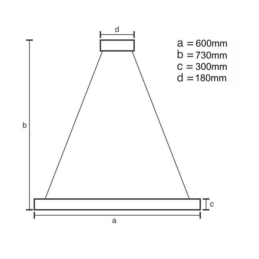 LED з регулюванням яскравості кришталева люстра на штанзі LED/80W/230V 3000-6500K золотий + пульт дистанційного керування