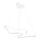 LED Люстра на тросах ARTISAN LED/36W/230V 4000K белый