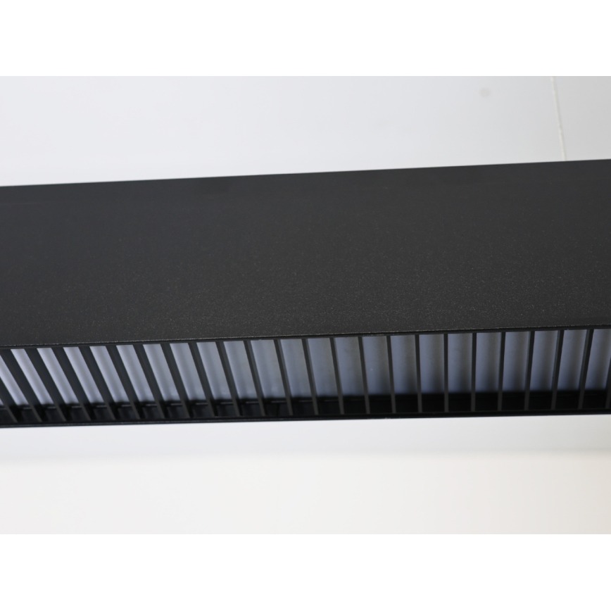 LED-люстра на тросе, 55 Вт, 230 В, 3000/4000/6500 К, 120 см, чёрная