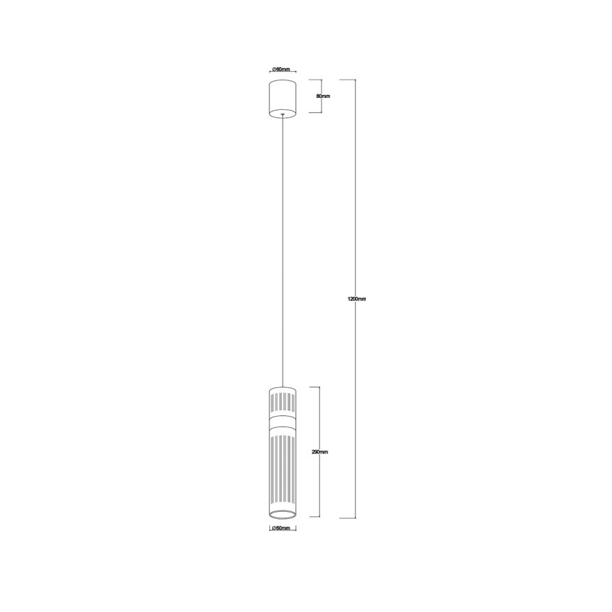 LED Люстра на тросе AMBIENTE LED/6W/230V 3000/4000/6000K чёрная