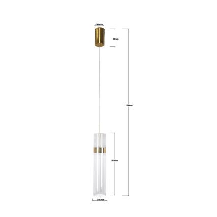 LED люстра на тросе AMBIENTE LED/6W/230V 3000/4000/6000K золотая
