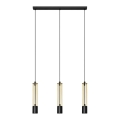 LED Люстра на тросе BARS 3xGU10/4,8W/230V золотая/черная
