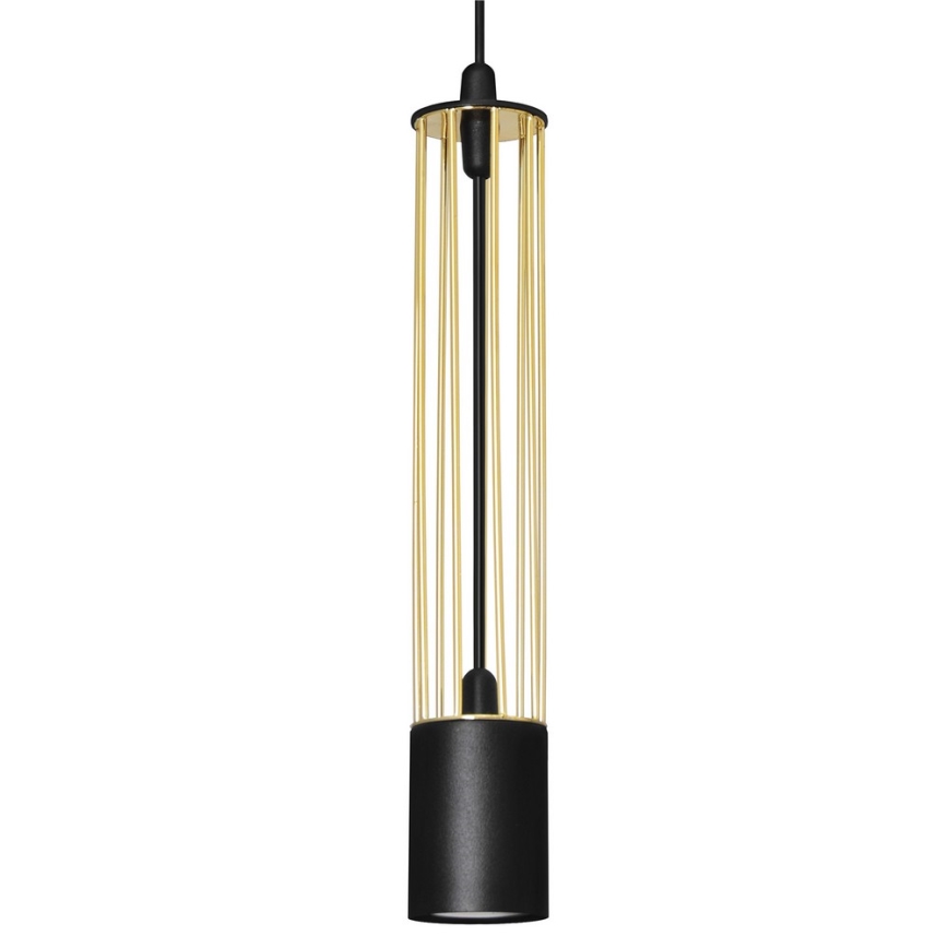LED Люстра на тросе BARS 3xGU10/4,8W/230V золотая/черная