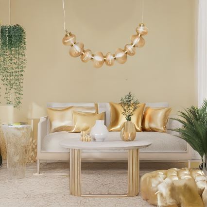 LED-люстра на тросе BOLLA LED/36W/230V золотая/дымчато-бежевая