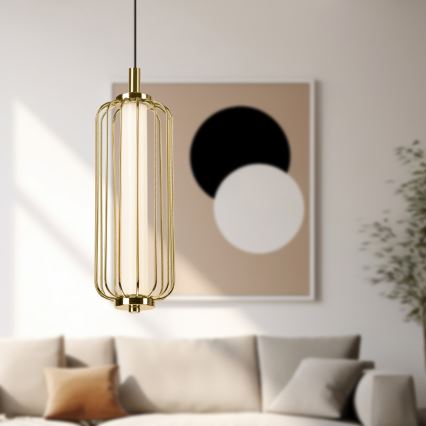 LED люстра на тросе BONNIE LED/15W/230V 3000K золотая