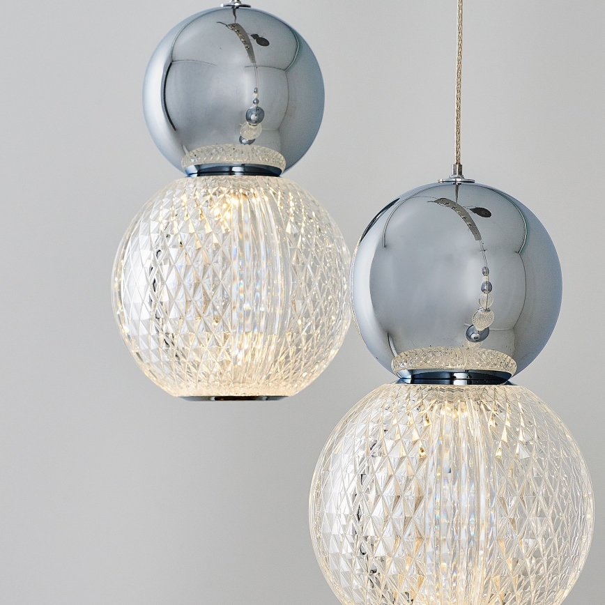 LED люстра на тросе CREMONA LED/27W/230V 3000K матовый хром