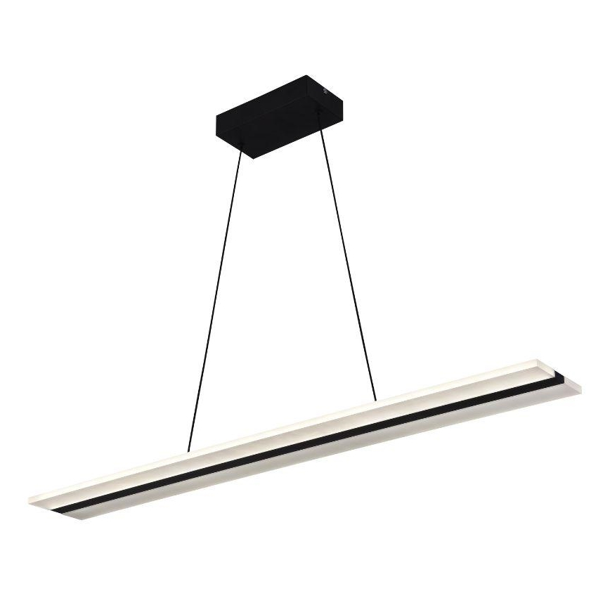 Светодиодная регулируемая люстра на тросе LED/40Вт/230В 3000-6500К черная + пульт дистанционного управления