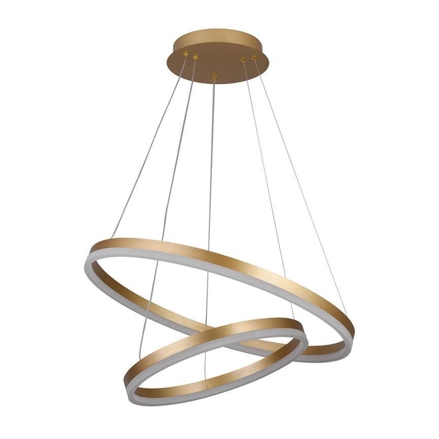 Светодиодная регулируемая люстра на тросе LED/70 Вт/230 В 3000-6500K диаметр 60 см + пульт дистанционного управления