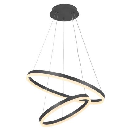 Светодиодная регулируемая люстра на тросе LED/70 Вт/230 В 3000-6500K диаметр 60 см + пульт дистанционного управления