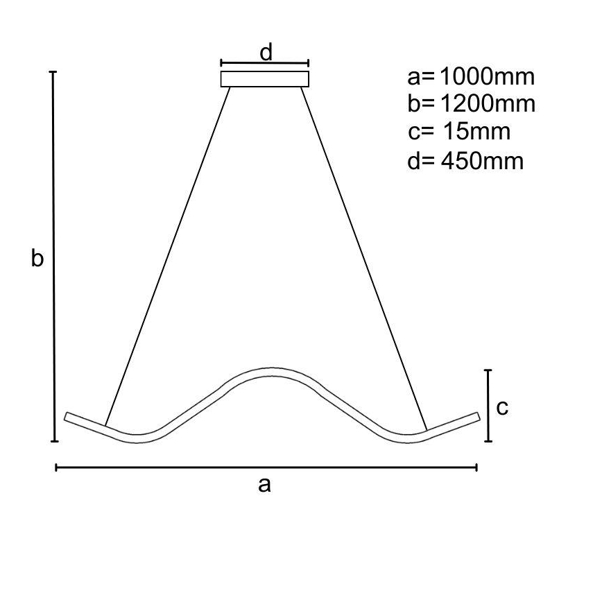 Светодиодная регулируемая люстра на тросе LED/70W/230V 3000-6500K с дистанционным управлением