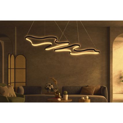 LED-люстра на тросе DUPLE ARTISAN LED/80W/230V 4000K, чёрная