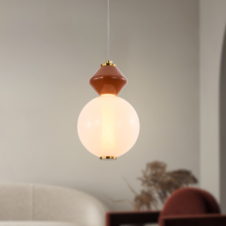 LED-люстра на тросе FLORES LED/7W/230V золотая/коричневая