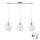 LED-люстра на тросе HARMA 3xE27/60W/230V матовый хром/белый