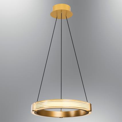 LED люстра на тросе JESI LED/22 Вт/230 В 3000 К диам. 40 см золотая